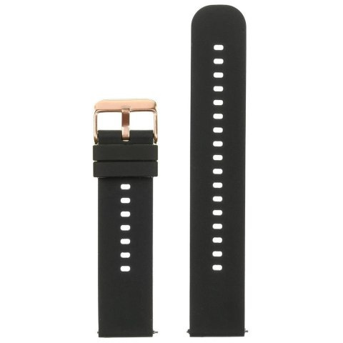 PASEK GUMOWY DO ZEGARKA U27 - CZARNY/ROSEGOLD - 18MM PASEK GUMOWY DO ZEGARKA U27 - CZARNY/ROSEGOLD - 18MM
