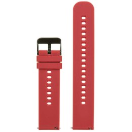 PASEK GUMOWY DO ZEGARKA U27 - CZERWONY/CZARNY - 18MM