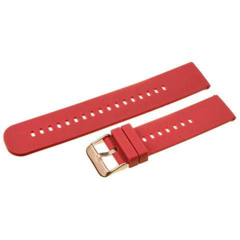PASEK GUMOWY DO ZEGARKA U27 - CZERWONY/ROSEGOLD - 18MM PASEK GUMOWY DO ZEGARKA U27 - CZERWONY/ROSEGOLD - 18MM