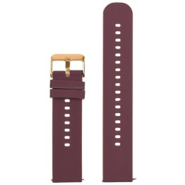 PASEK GUMOWY DO ZEGARKA U27 - FIOLETOWY/ROSEGOLD - 20MM