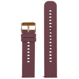 PASEK GUMOWY DO ZEGARKA U27 - FIOLETOWY/ROSEGOLD - 20MM