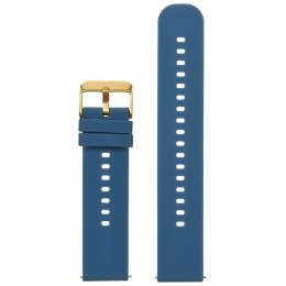 PASEK GUMOWY DO ZEGARKA U27 - GRANATOWY/ZŁOTY - 20MM