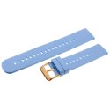 PASEK GUMOWY DO ZEGARKA U27 - JASNOFIOLETOWY/ROSEGOLD - 22MM