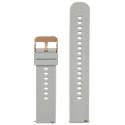PASEK GUMOWY DO ZEGARKA U27 - JASNY SZARY/ROSEGOLD - 20MM