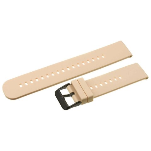 PASEK GUMOWY DO ZEGARKA U27 - KREMOWY/CZARNY - 22MM PASEK GUMOWY DO ZEGARKA U27 - KREMOWY/CZARNY - 22MM