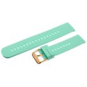 PASEK GUMOWY DO ZEGARKA U27 - MIĘTOWY/ROSEGOLD - 18MM