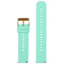 PASEK GUMOWY DO ZEGARKA U27 - MIĘTOWY/ROSEGOLD - 22MM