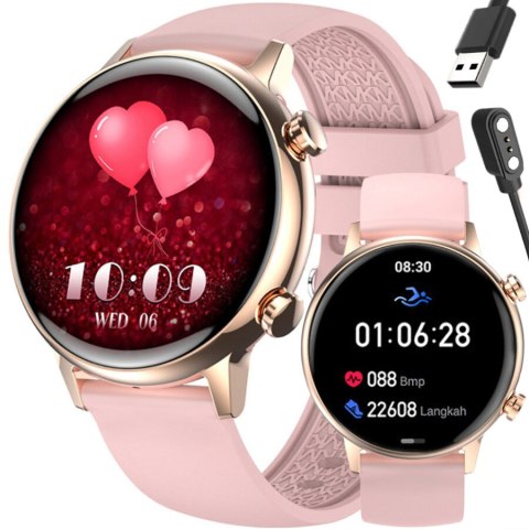 SMARTWATCH DAMSKI RUBICON RNCF09 - TRYBY SPORTOWE, MONITOR SNU (SR054A)