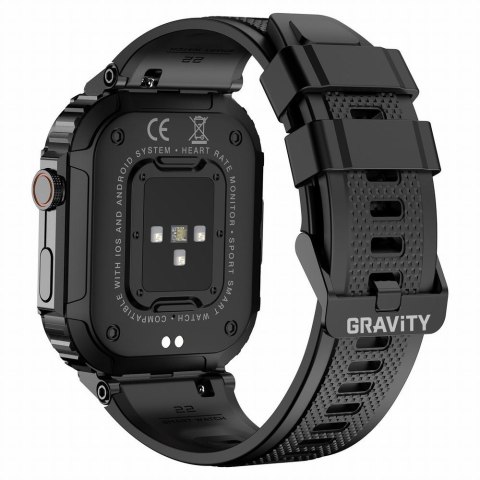 SMARTWATCH MĘSKI GRAVITY GT6-1 - WYKONYWANIE POŁĄCZEŃ, MONITOR SNU (SG020A) SMARTWATCH MĘSKI GRAVITY GT6-1 - WYKONYWANIE POŁĄCZEŃ, MONITOR SNU (SG020A)