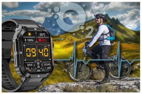 SMARTWATCH MĘSKI GRAVITY GT6-1 - WYKONYWANIE POŁĄCZEŃ, MONITOR SNU (SG020A) SMARTWATCH MĘSKI GRAVITY GT6-1 - WYKONYWANIE POŁĄCZEŃ, MONITOR SNU (SG020A)