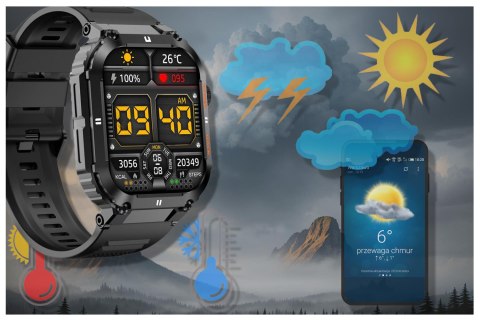 SMARTWATCH MĘSKI GRAVITY GT6-1 - WYKONYWANIE POŁĄCZEŃ, MONITOR SNU (SG020A) SMARTWATCH MĘSKI GRAVITY GT6-1 - WYKONYWANIE POŁĄCZEŃ, MONITOR SNU (SG020A)