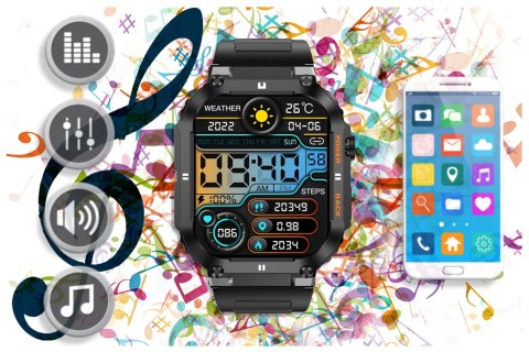 SMARTWATCH MĘSKI GRAVITY GT6-1 - WYKONYWANIE POŁĄCZEŃ, MONITOR SNU (SG020A) SMARTWATCH MĘSKI GRAVITY GT6-1 - WYKONYWANIE POŁĄCZEŃ, MONITOR SNU (SG020A)