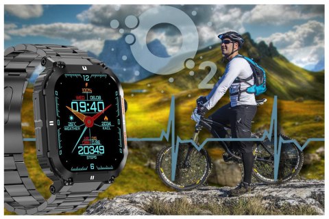 SMARTWATCH MĘSKI GRAVITY GT6-2 - WYKONYWANIE POŁĄCZEŃ, MONITOR SNU (SG020B) SMARTWATCH MĘSKI GRAVITY GT6-2 - WYKONYWANIE POŁĄCZEŃ, MONITOR SNU (SG020B)