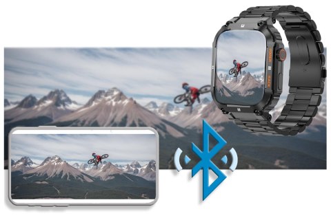 SMARTWATCH MĘSKI GRAVITY GT6-2 - WYKONYWANIE POŁĄCZEŃ, MONITOR SNU (SG020B) SMARTWATCH MĘSKI GRAVITY GT6-2 - WYKONYWANIE POŁĄCZEŃ, MONITOR SNU (SG020B)