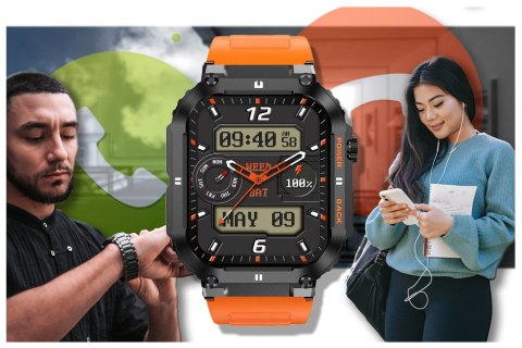SMARTWATCH MĘSKI GRAVITY GT6-3 - WYKONYWANIE POŁĄCZEŃ, MONITOR SNU (SG020C) SMARTWATCH MĘSKI GRAVITY GT6-3 - WYKONYWANIE POŁĄCZEŃ, MONITOR SNU (SG020C)