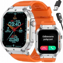 SMARTWATCH MĘSKI GRAVITY GT6-4 - WYKONYWANIE POŁĄCZEŃ, MONITOR SNU (SG020D)