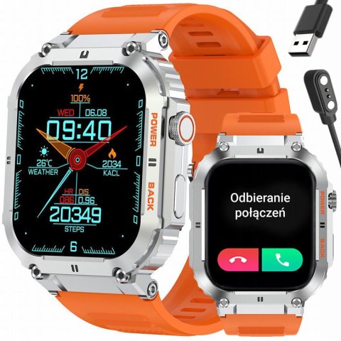 SMARTWATCH MĘSKI GRAVITY GT6-4 - WYKONYWANIE POŁĄCZEŃ, MONITOR SNU (SG020D) SMARTWATCH MĘSKI GRAVITY GT6-4 - WYKONYWANIE POŁĄCZEŃ, MONITOR SNU (SG020D)