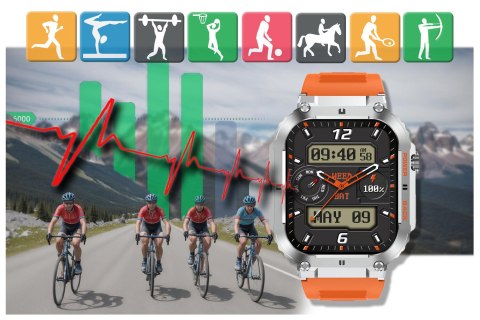 SMARTWATCH MĘSKI GRAVITY GT6-4 - WYKONYWANIE POŁĄCZEŃ, MONITOR SNU (SG020D) SMARTWATCH MĘSKI GRAVITY GT6-4 - WYKONYWANIE POŁĄCZEŃ, MONITOR SNU (SG020D)