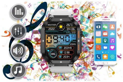 SMARTWATCH MĘSKI GRAVITY GT6-8 - WYKONYWANIE POŁĄCZEŃ, MONITOR SNU (SG020H) SMARTWATCH MĘSKI GRAVITY GT6-8 - WYKONYWANIE POŁĄCZEŃ, MONITOR SNU (SG020H)