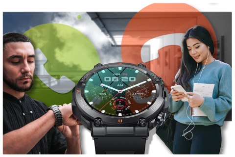 SMARTWATCH MĘSKI GRAVITY GT7-1 PRO - WYKONYWANIE POŁĄCZEŃ, PULSOKSYMETR (SG018A) SMARTWATCH MĘSKI GRAVITY GT7-1 PRO - WYKONYWANIE POŁĄCZEŃ, PULSOKSYMETR (SG018A)