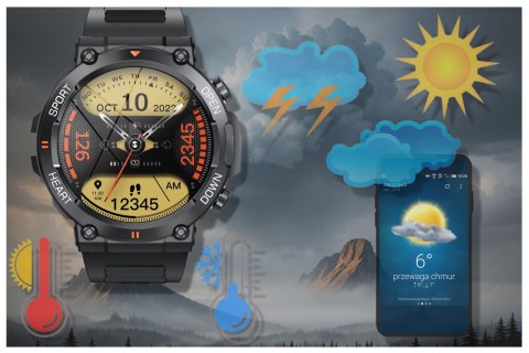 SMARTWATCH MĘSKI GRAVITY GT7-1 PRO - WYKONYWANIE POŁĄCZEŃ, PULSOKSYMETR (SG018A) SMARTWATCH MĘSKI GRAVITY GT7-1 PRO - WYKONYWANIE POŁĄCZEŃ, PULSOKSYMETR (SG018A)