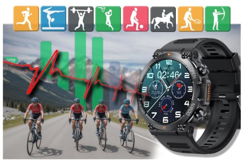 SMARTWATCH MĘSKI GRAVITY GT7-1 PRO - WYKONYWANIE POŁĄCZEŃ, PULSOKSYMETR (SG018A) SMARTWATCH MĘSKI GRAVITY GT7-1 PRO - WYKONYWANIE POŁĄCZEŃ, PULSOKSYMETR (SG018A)
