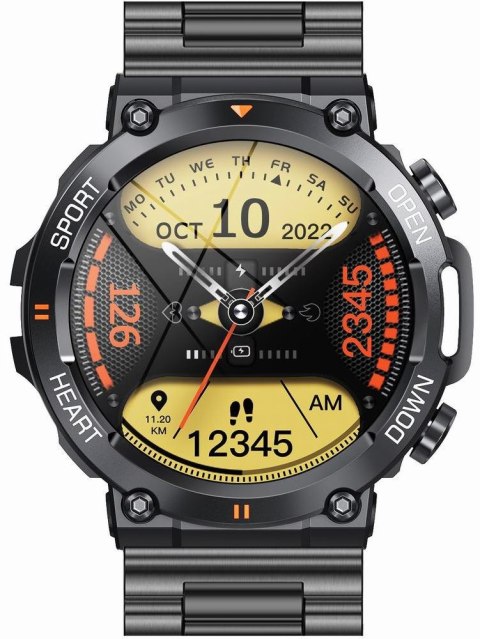 SMARTWATCH MĘSKI GRAVITY GT7-2 PRO - WYKONYWANIE POŁĄCZEŃ, PULSOKSYMETR (SG018B) SMARTWATCH MĘSKI GRAVITY GT7-2 PRO - WYKONYWANIE POŁĄCZEŃ, PULSOKSYMETR (SG018B)