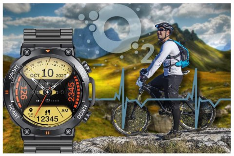 SMARTWATCH MĘSKI GRAVITY GT7-2 PRO - WYKONYWANIE POŁĄCZEŃ, PULSOKSYMETR (SG018B) SMARTWATCH MĘSKI GRAVITY GT7-2 PRO - WYKONYWANIE POŁĄCZEŃ, PULSOKSYMETR (SG018B)