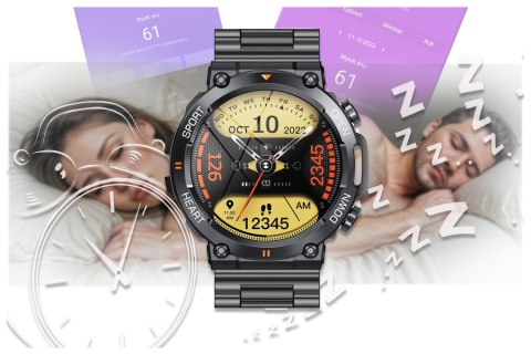 SMARTWATCH MĘSKI GRAVITY GT7-2 PRO - WYKONYWANIE POŁĄCZEŃ, PULSOKSYMETR (SG018B) SMARTWATCH MĘSKI GRAVITY GT7-2 PRO - WYKONYWANIE POŁĄCZEŃ, PULSOKSYMETR (SG018B)