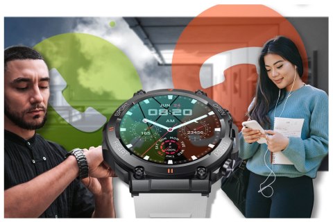 SMARTWATCH MĘSKI GRAVITY GT7-6 PRO - WYKONYWANIE POŁĄCZEŃ, PULSOKSYMETR (SG018F) SMARTWATCH MĘSKI GRAVITY GT7-6 PRO - WYKONYWANIE POŁĄCZEŃ, PULSOKSYMETR (SG018F)