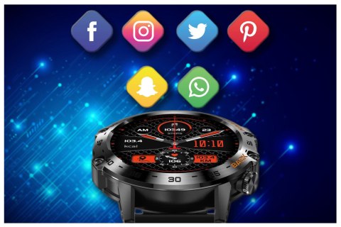 SMARTWATCH MĘSKI GRAVITY GT9-1 - WYKONYWANIE POŁĄCZEŃ, CIŚNIENIOMIERZ (SG021A) SMARTWATCH MĘSKI GRAVITY GT9-1 - WYKONYWANIE POŁĄCZEŃ, CIŚNIENIOMIERZ (SG021A)