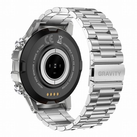 SMARTWATCH MĘSKI GRAVITY GT9-3 - WYKONYWANIE POŁĄCZEŃ, CIŚNIENIOMIERZ (SG021C) SMARTWATCH MĘSKI GRAVITY GT9-3 - WYKONYWANIE POŁĄCZEŃ, CIŚNIENIOMIERZ (SG021C)
