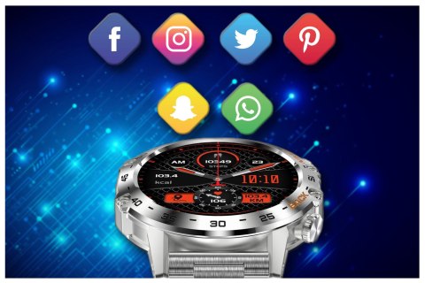 SMARTWATCH MĘSKI GRAVITY GT9-3 - WYKONYWANIE POŁĄCZEŃ, CIŚNIENIOMIERZ (SG021C) SMARTWATCH MĘSKI GRAVITY GT9-3 - WYKONYWANIE POŁĄCZEŃ, CIŚNIENIOMIERZ (SG021C)