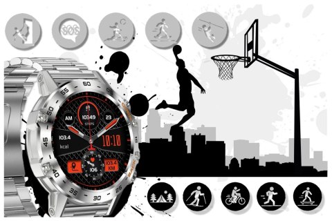 SMARTWATCH MĘSKI GRAVITY GT9-3 - WYKONYWANIE POŁĄCZEŃ, CIŚNIENIOMIERZ (SG021C) SMARTWATCH MĘSKI GRAVITY GT9-3 - WYKONYWANIE POŁĄCZEŃ, CIŚNIENIOMIERZ (SG021C)