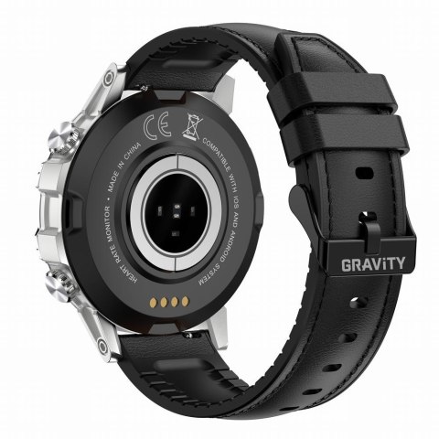 SMARTWATCH MĘSKI GRAVITY GT9-6 - WYKONYWANIE POŁĄCZEŃ, CIŚNIENIOMIERZ (SG021F) SMARTWATCH MĘSKI GRAVITY GT9-6 - WYKONYWANIE POŁĄCZEŃ, CIŚNIENIOMIERZ (SG021F)
