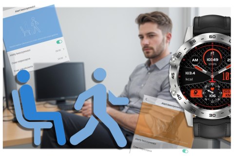 SMARTWATCH MĘSKI GRAVITY GT9-6 - WYKONYWANIE POŁĄCZEŃ, CIŚNIENIOMIERZ (SG021F) SMARTWATCH MĘSKI GRAVITY GT9-6 - WYKONYWANIE POŁĄCZEŃ, CIŚNIENIOMIERZ (SG021F)