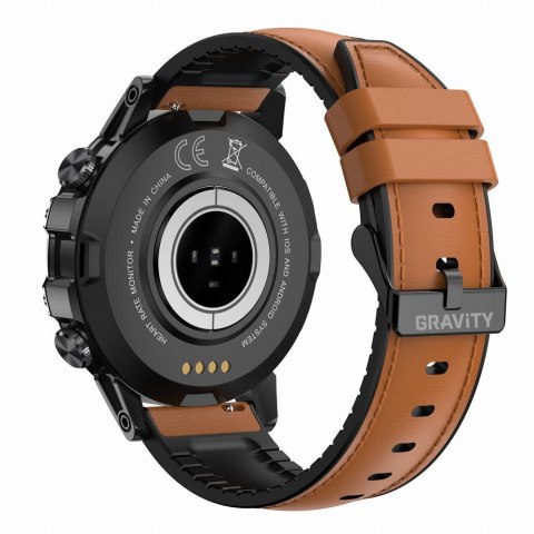 SMARTWATCH MĘSKI GRAVITY GT9-7 - WYKONYWANIE POŁĄCZEŃ, CIŚNIENIOMIERZ (SG021G) SMARTWATCH MĘSKI GRAVITY GT9-7 - WYKONYWANIE POŁĄCZEŃ, CIŚNIENIOMIERZ (SG021G)