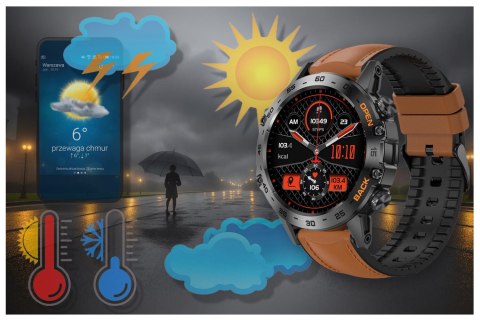 SMARTWATCH MĘSKI GRAVITY GT9-7 - WYKONYWANIE POŁĄCZEŃ, CIŚNIENIOMIERZ (SG021G) SMARTWATCH MĘSKI GRAVITY GT9-7 - WYKONYWANIE POŁĄCZEŃ, CIŚNIENIOMIERZ (SG021G)