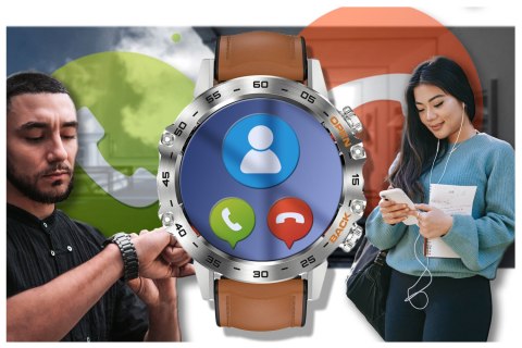 SMARTWATCH MĘSKI GRAVITY GT9-8 - WYKONYWANIE POŁĄCZEŃ, CIŚNIENIOMIERZ (SG021H) SMARTWATCH MĘSKI GRAVITY GT9-8 - WYKONYWANIE POŁĄCZEŃ, CIŚNIENIOMIERZ (SG021H)