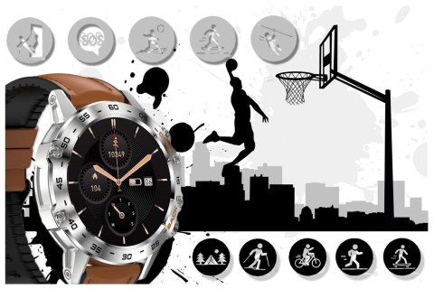 SMARTWATCH MĘSKI GRAVITY GT9-8 - WYKONYWANIE POŁĄCZEŃ, CIŚNIENIOMIERZ (SG021H) SMARTWATCH MĘSKI GRAVITY GT9-8 - WYKONYWANIE POŁĄCZEŃ, CIŚNIENIOMIERZ (SG021H)