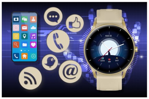 SMARTWATCH UNISEX GRAVITY GT2-4 - ROZMOWY BLUETOOTH, WŁASNE TARCZE (SG019D) SMARTWATCH UNISEX GRAVITY GT2-4 - ROZMOWY BLUETOOTH, WŁASNE TARCZE (SG019D)