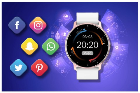 SMARTWATCH UNISEX GRAVITY GT1-7 - PULSOMETR, WŁASNE TARCZE (SG015G) SMARTWATCH UNISEX GRAVITY GT1-7 - PULSOMETR, WŁASNE TARCZE (SG015G)