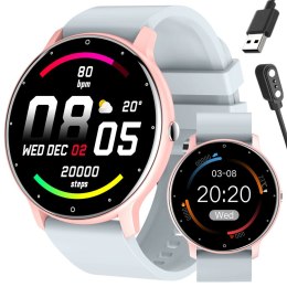 SMARTWATCH UNISEX GRAVITY GT1-8 - PULSOMETR, WŁASNE TARCZE (SG015H)