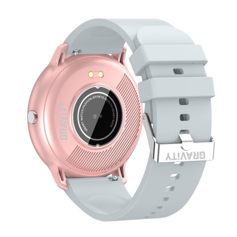 SMARTWATCH UNISEX GRAVITY GT1-8 - PULSOMETR, WŁASNE TARCZE (SG015H) SMARTWATCH UNISEX GRAVITY GT1-8 - PULSOMETR, WŁASNE TARCZE (SG015H)
