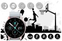SMARTWATCH UNISEX GRAVITY GT1-8 - PULSOMETR, WŁASNE TARCZE (SG015H)