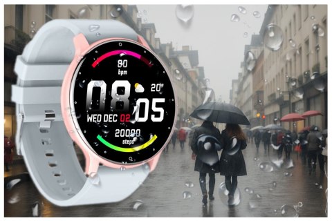 SMARTWATCH UNISEX GRAVITY GT1-8 - PULSOMETR, WŁASNE TARCZE (SG015H) SMARTWATCH UNISEX GRAVITY GT1-8 - PULSOMETR, WŁASNE TARCZE (SG015H)