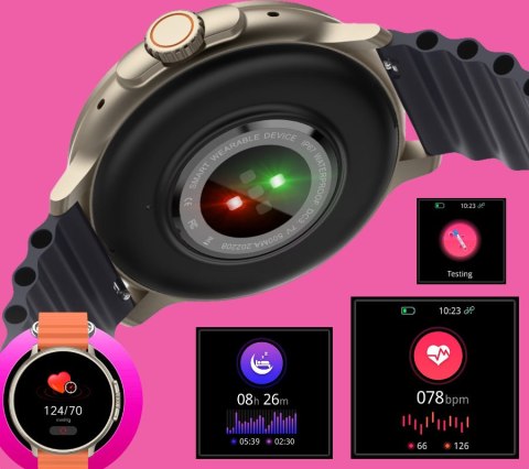 SMARTWATCH UNISEX RUBICON RNCF15 - BLUETOOTH CALL, ŁADOWANIE BEZPRZEWODOWE (SR057C) SMARTWATCH UNISEX RUBICON RNCF15 - BLUETOOTH CALL, ŁADOWANIE BEZPRZEWODOWE (SR057C)