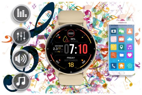 SMARTWATCH UNISEX RUBICON RNCF16 - BLUETOOTH CALL, TRENING GOOGLE FIT (SR058A) SMARTWATCH UNISEX RUBICON RNCF16 - BLUETOOTH CALL, TRENING GOOGLE FIT (SR058A)