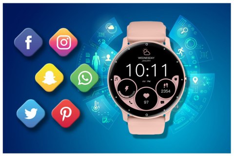 SMARTWATCH UNISEX RUBICON RNCF16 - BLUETOOTH CALL, TRENING GOOGLE FIT (SR058D) SMARTWATCH UNISEX RUBICON RNCF16 - BLUETOOTH CALL, TRENING GOOGLE FIT (SR058D)