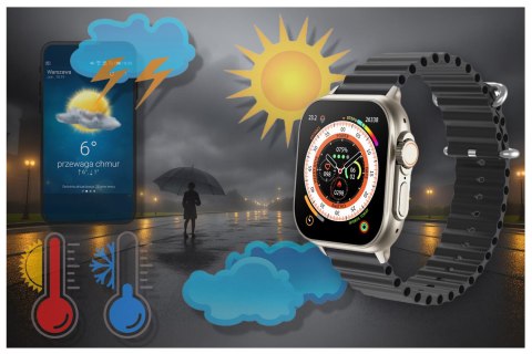 SMARTWATCH UNISEX RUBICON RNCF17 - BLUETOOTH CALL, ŁADOWANIE BEZPRZEWODOWE (SR059A) SMARTWATCH UNISEX RUBICON RNCF17 - BLUETOOTH CALL, ŁADOWANIE BEZPRZEWODOWE (SR059A)